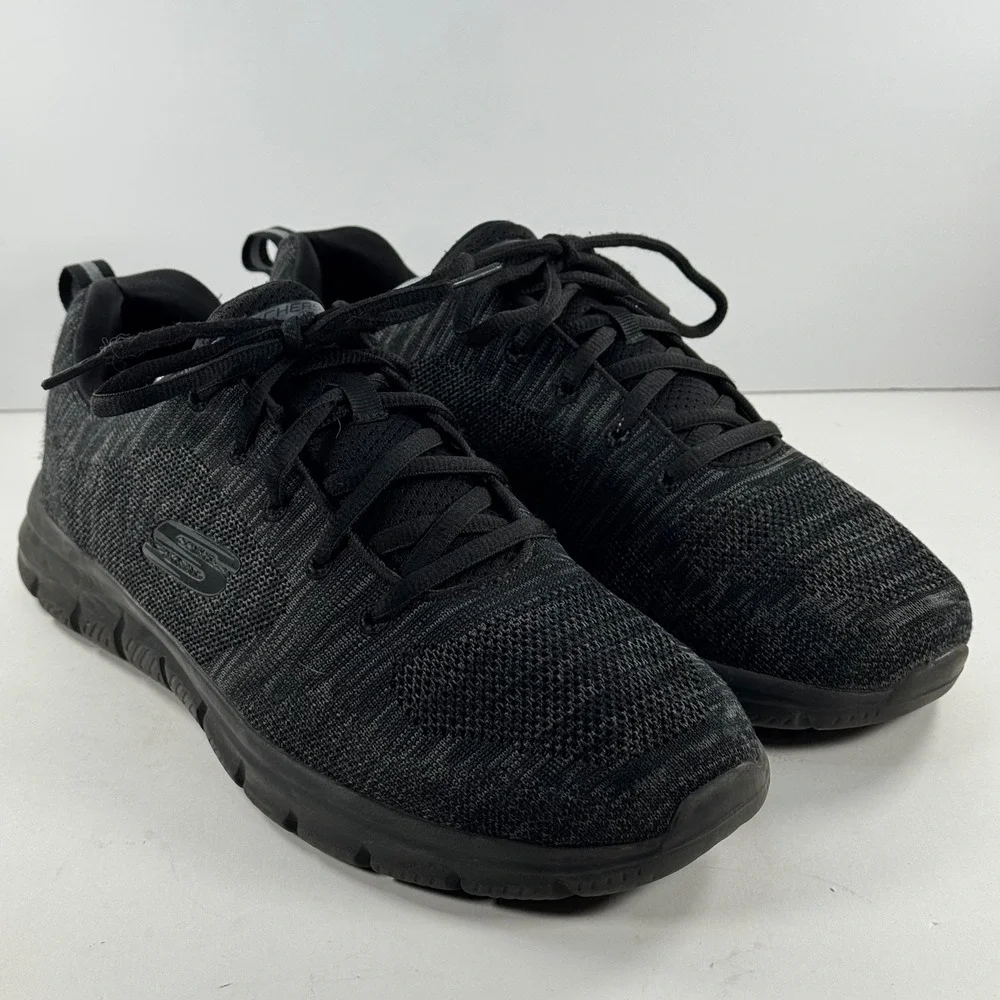 Skechers Summits South Rim Mens Black‎ Training Shoes 232298W Size 10.5 Wide